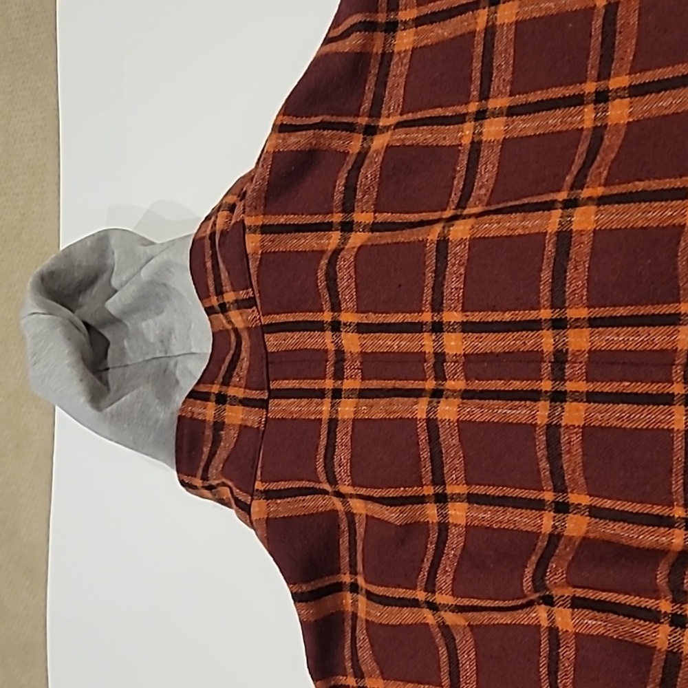 Fashion Nova Outdoor Plaid All In One Shirt Hoodie Top XL - Picture 17 of 17
